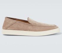 Giorgio Armani Slippers Divo aus Veloursleder