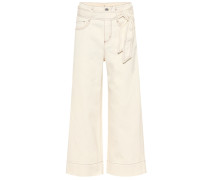 High-Rise Cropped Jeans Lenny
