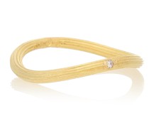 Ring String aus 18kt Gelbgold mit Diamanten