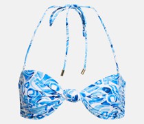Bedrucktes Bikini-Oberteil Seine