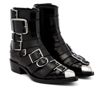 Stiefel Punk Buckle aus Leder