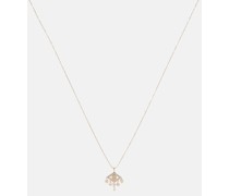 Halskette Evil Eye aus 14kt Gold mit Diamanten
