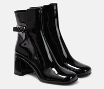 Ankle Boots aus Lackleder