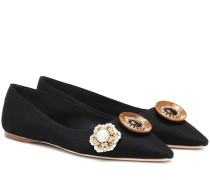 Miu Miu Verzierte Ballerinas