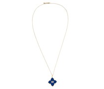 Halskette Evil Eye aus 14kt Gelbgold mit Diamanten