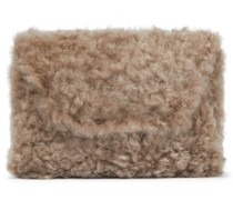 Brunello Cucinelli Portemonnaie mit Kettenriemen aus Shearling