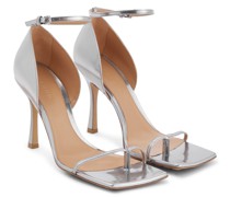Bottega Veneta Sandalen Stretch aus Metallic-Leder