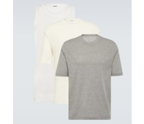 Set aus Top und zwei T-Shirts aus Baumwolle