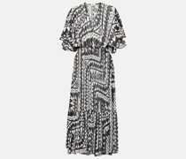 Eres Bedrucktes Maxikleid Rivage aus Seide