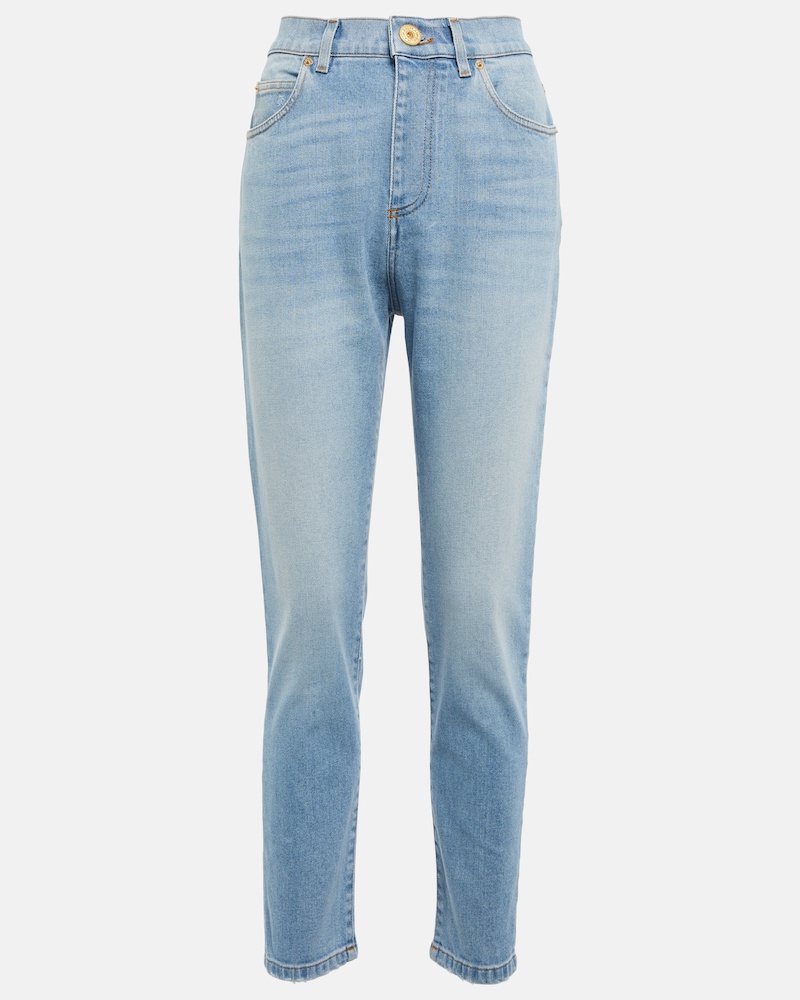 Balmain Damen Balmain High-Rise Skinny Jeans