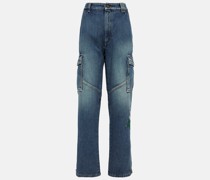 Verzierte Flared Jeans