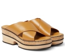 Chloe Plateausandalen Laia aus Leder