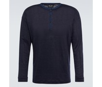Giorgio Armani Longsleeve aus Leinen-Jersey