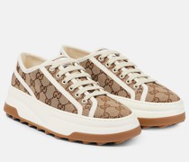 Bedruckte Plateau-Sneakers GG