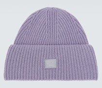 Acne Studios Beanie Small Face aus Wolle