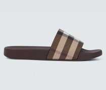 Burberry Karierte Pantoletten Vintage