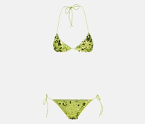 Oseree Triangel-Bikini mit Pailletten