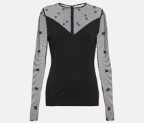 Givenchy Top 4G aus Jersey und Tuell