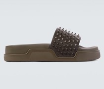 Christian Louboutin Pantoletten Pool Fun aus Leder