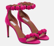 Alaia Sandalen La Bombe aus Veloursleder