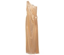 Oseree One-Shoulder-Robe aus Lame