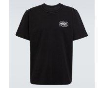 Sacai X Eric Haze T-Shirt aus Baumwolle