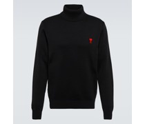 Ami Paris Rollkragenpullover Ami de Cour aus Wolle