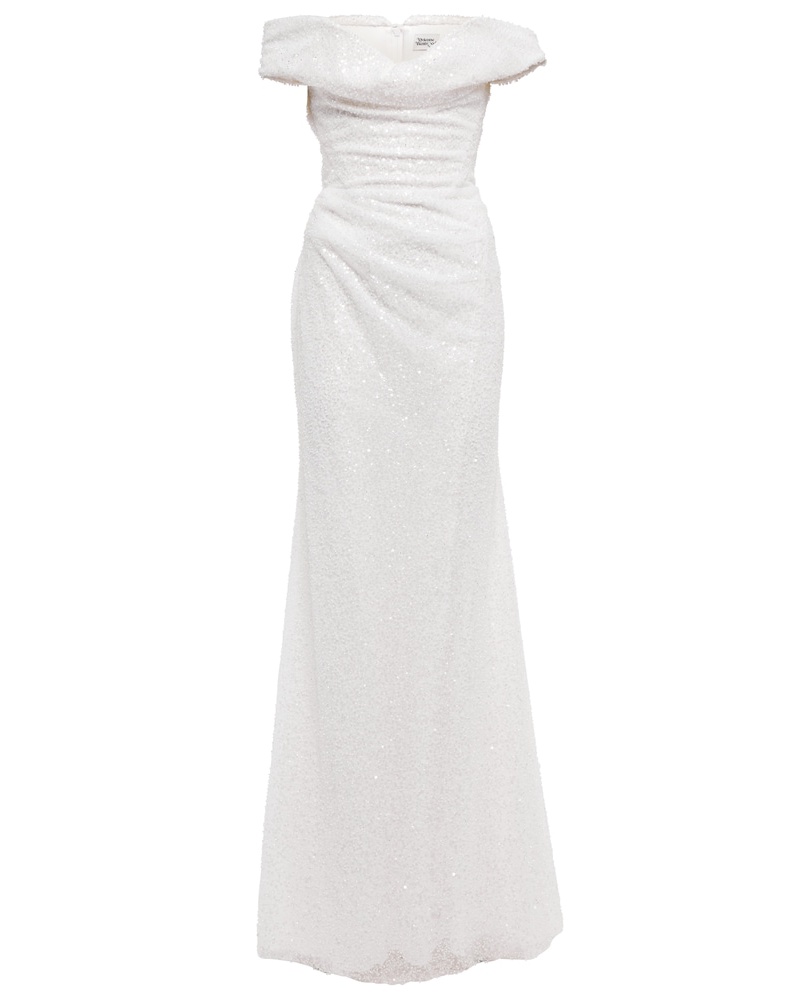 Vivienne Westwood Bridal Robe aus Satin in Weiß Damen Bekleidung Kleider Kleider für formelle Anlässe und Abendkleider 