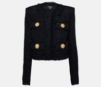 Balmain Cropped-Jacke aus Tweed