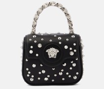 Versace Verzierte Tote La Medusa Mini aus Leder