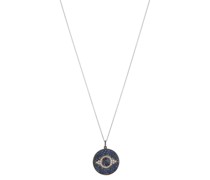 Ileana Makri Halskette Dawn aus 18kt Weissgold mit Diamanten und Saphiren