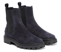 Tod's Verzierte Chelsea Boots aus Veloursleder