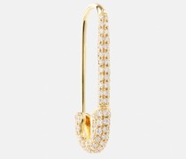 Einzelner Ohrring Safety Pin aus 18kt Gelbgold mit Diamanten