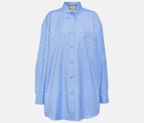 Oversize-Hemd GG aus Baumwolle