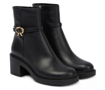 Gianvito Rossi Ankle Boots Ribbon Dumont aus Leder