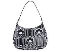 Prada Schultertasche Cleo aus Jacquard-Strick