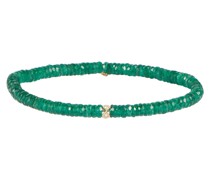 Sydney Evan Armband aus 14kt Gelbgold mit Diamanten und Aventurine