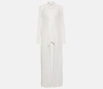 Wardrobe.NYC Hemdblusenkleid aus Seide