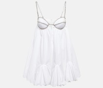 Area Verziertes Minikleid aus Baumwolle