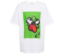 T-Shirt aus bedruckter Baumwolle