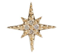 Einzelner Ohrring Starburst aus 14kt Gelbgold mit Diamanten