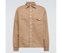 Brunello Cucinelli Hemdjacke aus Leinen und Baumwolle