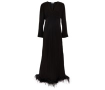 Rixo Maxikleid Mya mit Federn