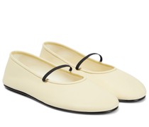 The Row Ballerinas aus Leder