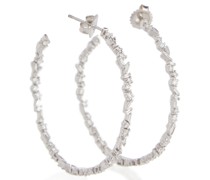 Suzanne Kalan Creolen Fireworks aus 18kt Weissgold mit Diamanten