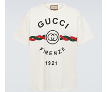 Gucci T-Shirt Gucci Firenze 1921 aus Baumwolle