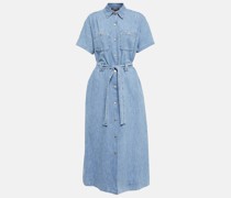 A.P.C. Hemdblusenkleid Drew aus Denim