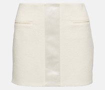 Low-Rise-Minirock aus Boucle