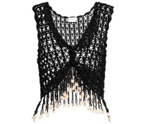 Anna Kosturova Cropped-Top aus Haekelstrick