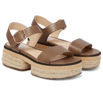 Gabriela Hearst Espadrille-Sandalen Ryka aus Leder